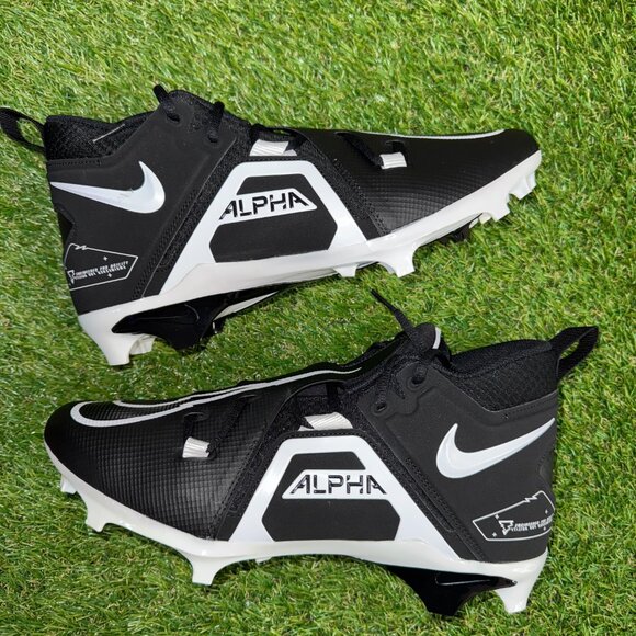 Nike Alpha Menace Pro 3 WD Mid PE Football Cleats Black DH3292-001 Mens WIDE